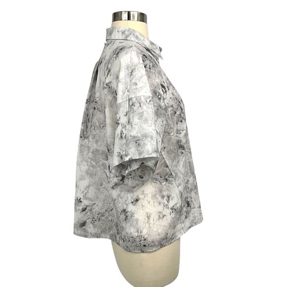 Lululemon Full Day Ahead Short Sleeve Shirt Aquila Rhino Grey Multi Size 4 - Picture 5 of 7